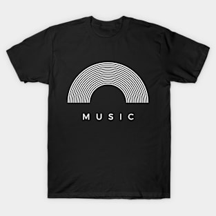 Music Retro Vinyl Record T-Shirt